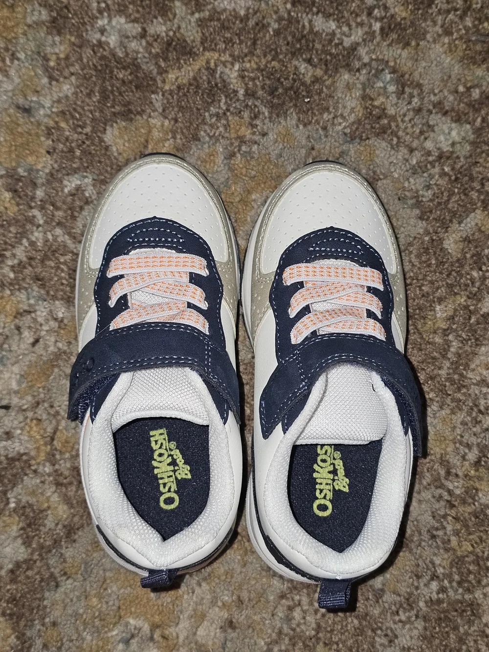 OshKosh B'gosh Kids Navy and White Athletic Sneakers